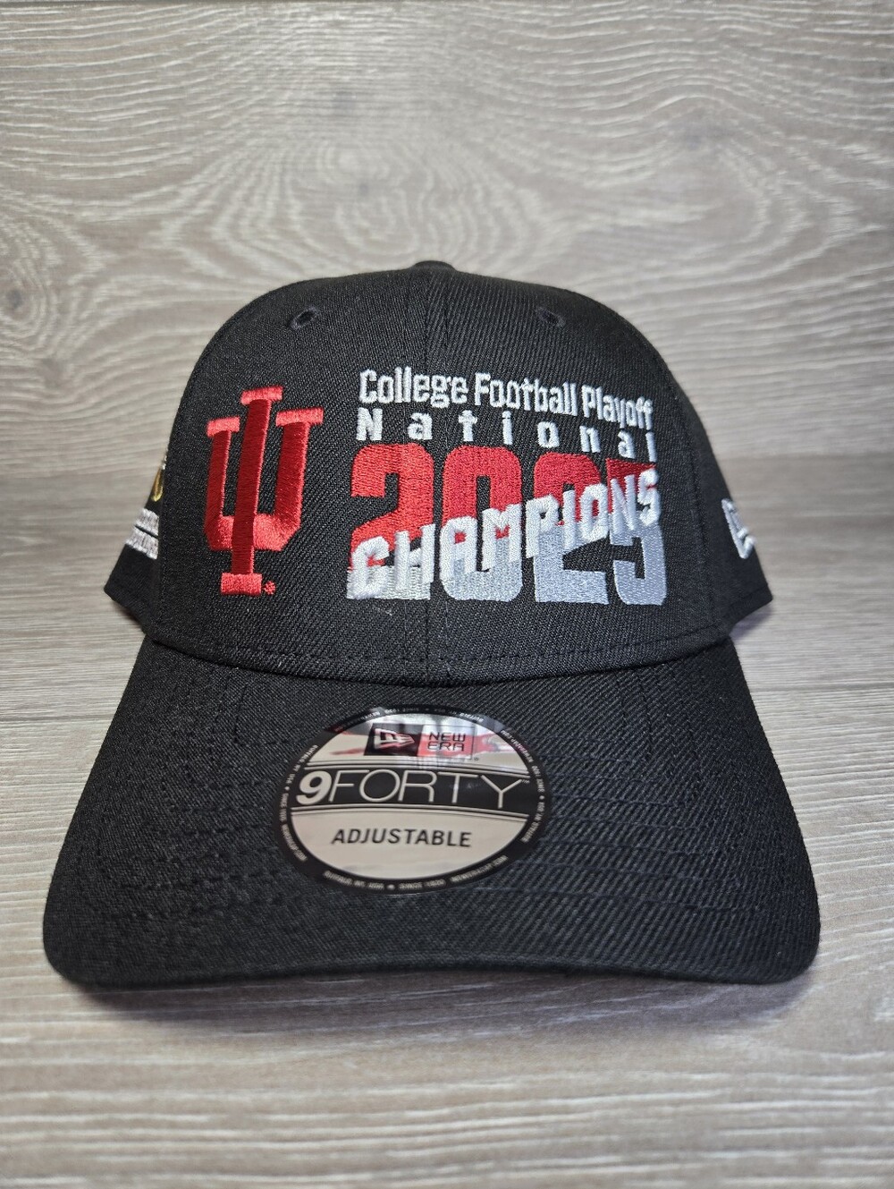 New Era Indiana Hoosiers 9FORTY 2025 College Football National Champions Hat NEW